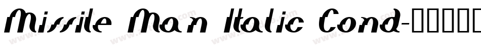 Missile Man Italic Cond字体转换